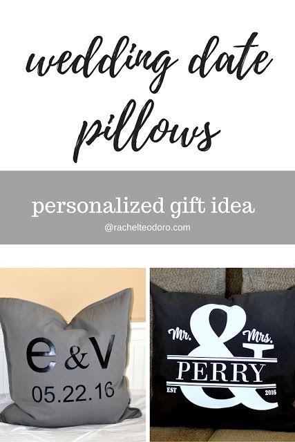 Diy Gifts Wedding Date Pillows A Personalized Wedding Gift Idea